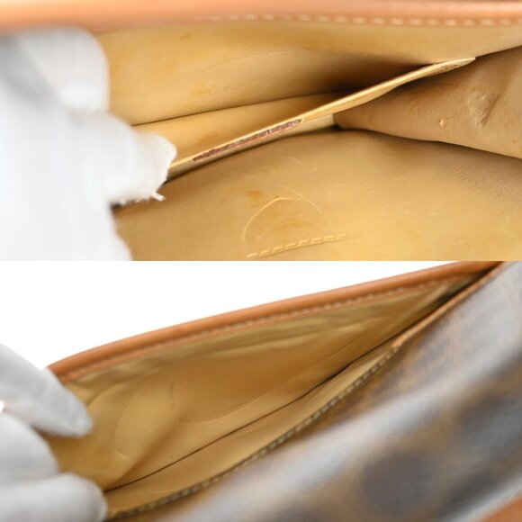 CELINE Logo Macadam Pattern Shoulder Bag PVC Leather Brown GHW Italy 36YH758 - Picture 14 of 16